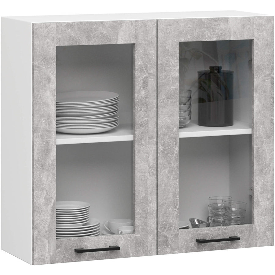 Küchenzeile 240 cm - OLIWIA - Elegante Komplettküche Mit Arbeitsplatte Ohne Elektrogeräte