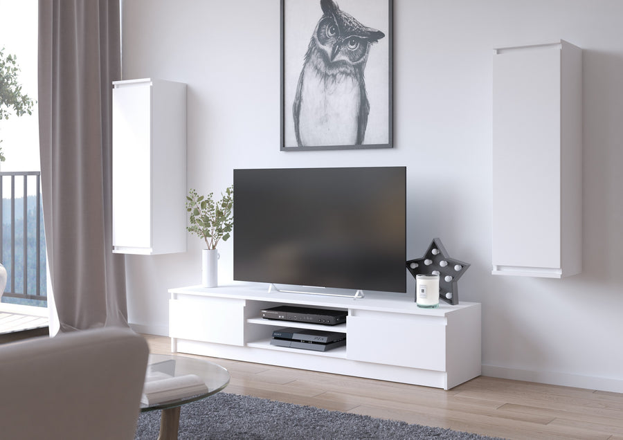 Wohnwand – CLP – Modernes Möbelset mit TV-Board und Hängeschränken, 3 Teile