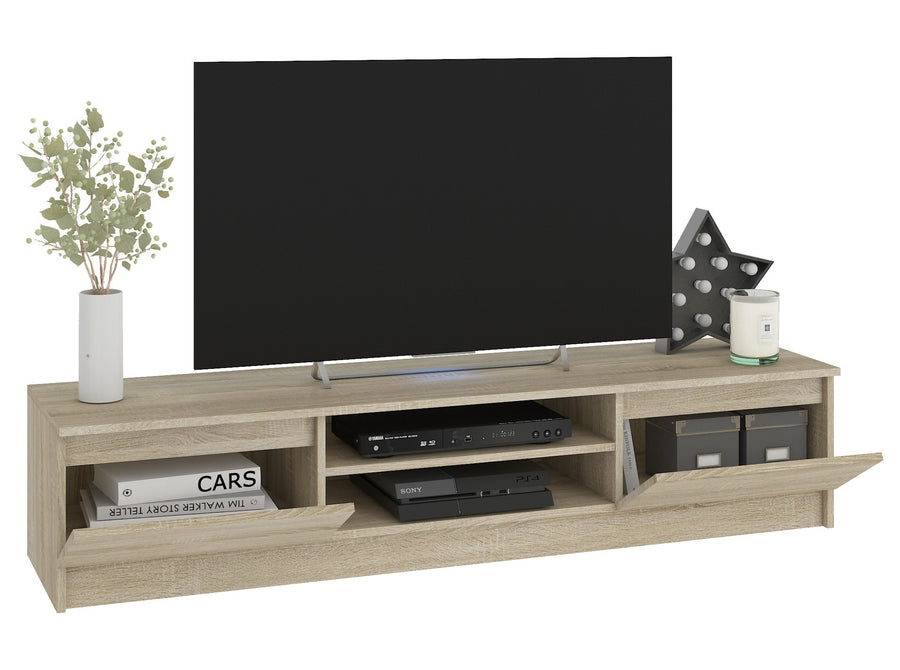 Wohnwand – CLP – Modernes Möbelset mit TV-Board und Hängeschränken, 3 Teile