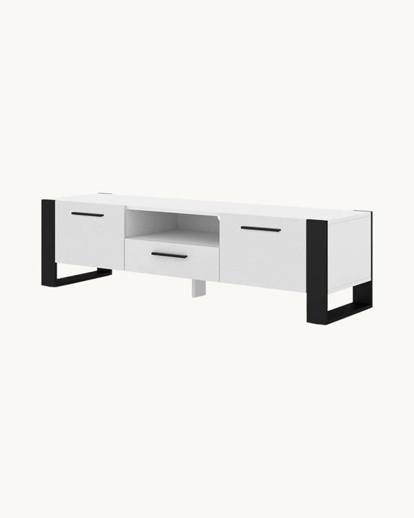 TV-Lowboard – NUKA – mattes Lowboard mit Metallrahmen