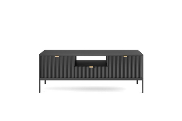 TV-Lowboard – NOVA – Schwarz mit minimalistischer Linienführung
