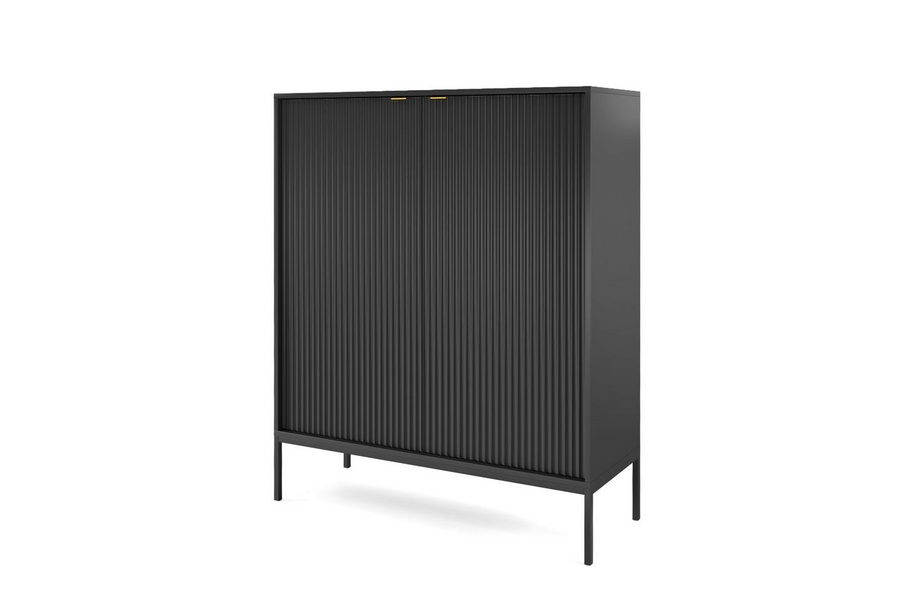 Wohnzimmer Set 4-teilig – NOVA – Schwarz – Harmonisches Designensemble für moderne Wohnräume
