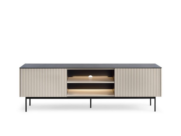 TV-Lowboard – ORTA – elegant mit LED & Kabelmanagement