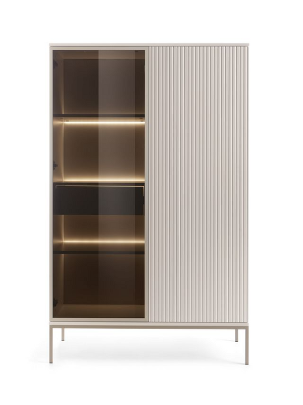 Vitrine – SENTO – WTSZ104 – Push-to-open System mit LED-Beleuchtung