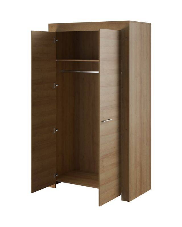 Kleiderschrank – SKY – SSZ110 Sonoma Eiche, moderner Schrank mit Kleiderstange