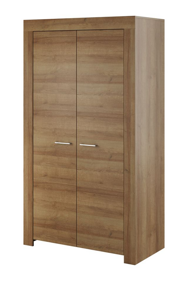 Kleiderschrank – SKY – SSZ110 Sonoma Eiche, moderner Schrank mit Kleiderstange