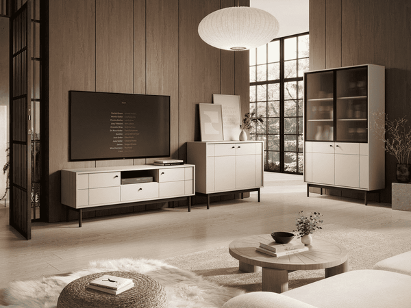 Wohnzimmer Set – JAPANDI – Kaschmir – Harmonische Raumlösung im modernen Wohnstil
