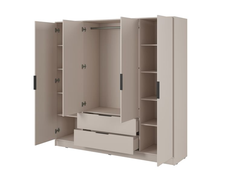 Kleiderschrank – KELLY 4D – Moderner Stauraum für Schlafzimmer