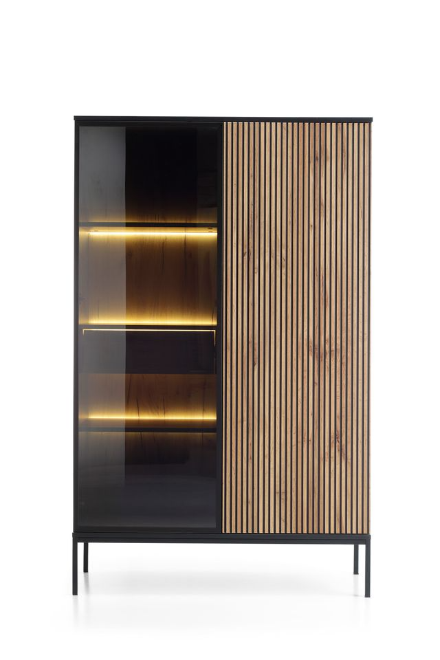Vitrine – SENTO – WTSZ104 – Push-to-open System mit LED-Beleuchtung
