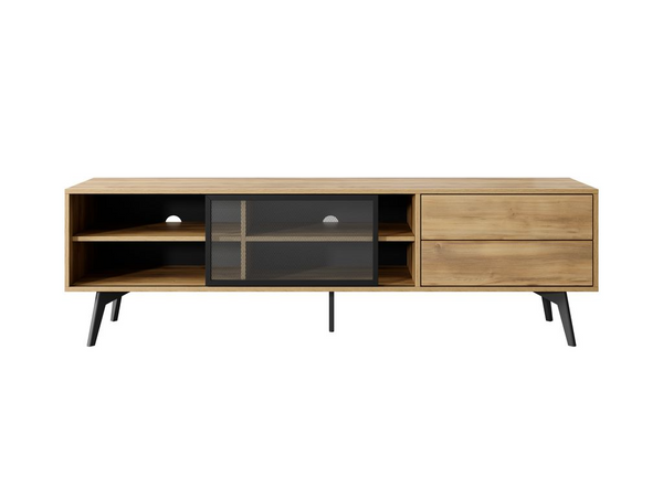 TV-Lowboard – SLIDE – RTV-180 Artisan Eiche, eleganter TV-Ständer im Industrial-Stil