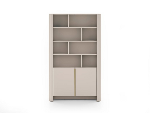 Kommode – BARI – RG103 Kaschmir, modernes Regal mit offenen Fächern & Türen