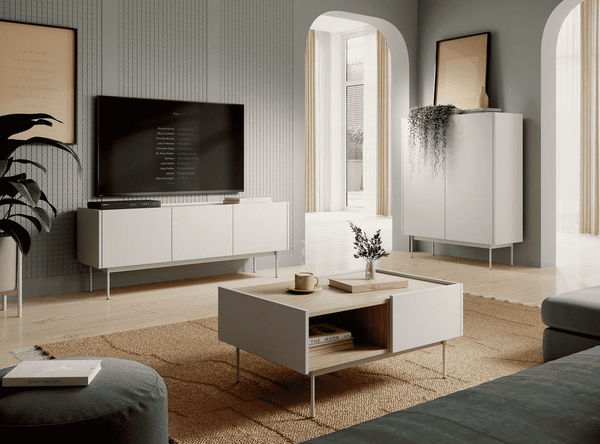 Wohnzimmer Set – COLOR – 3-teilig Kaschmir, modernes Design in harmonischer Eleganz