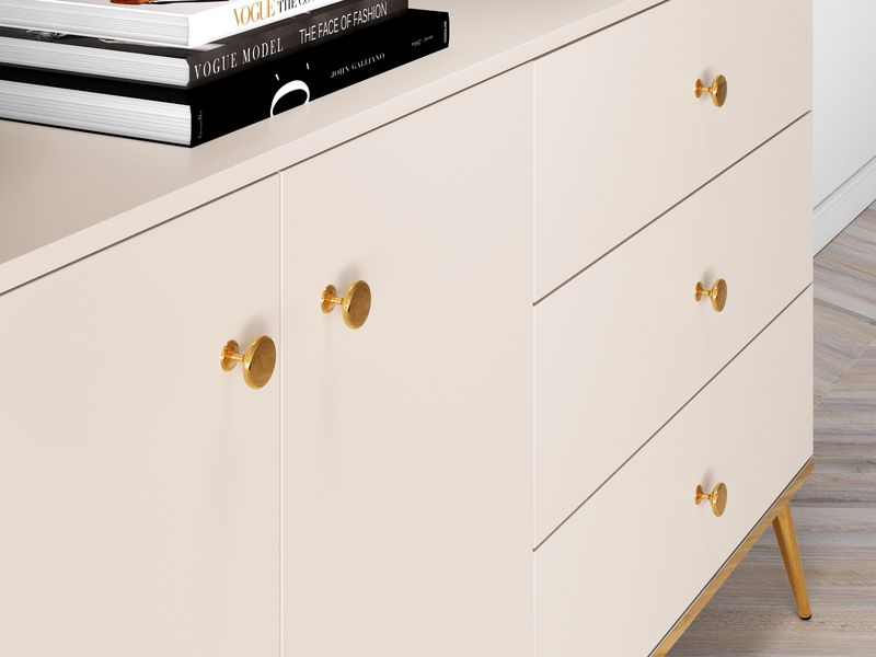 Kommode – SELGIN 03 – Edles Kaschmir trifft elegantes Gold