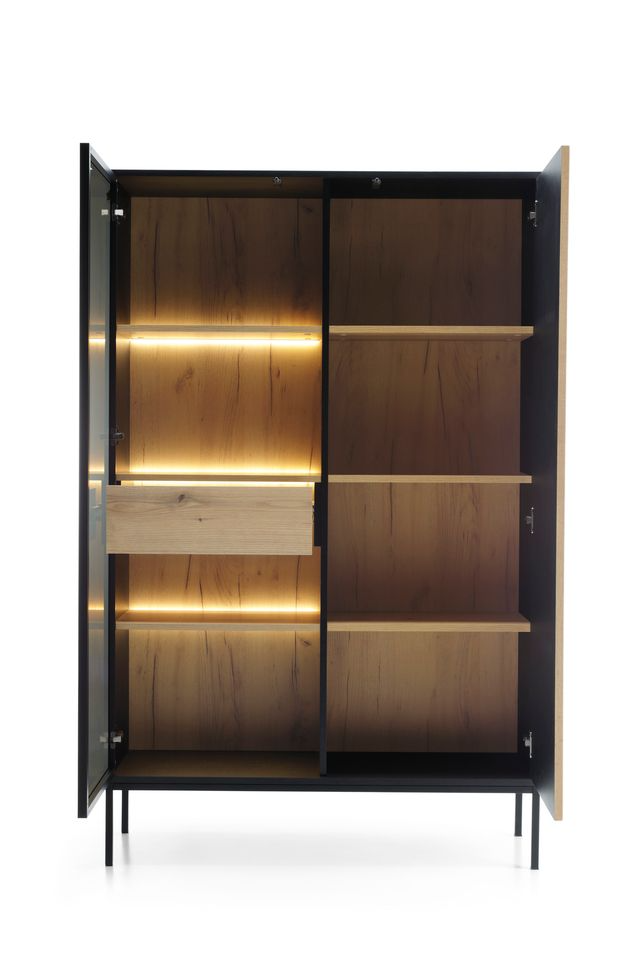 Vitrine – SENTO – WTSZ104 – Push-to-open System mit LED-Beleuchtung