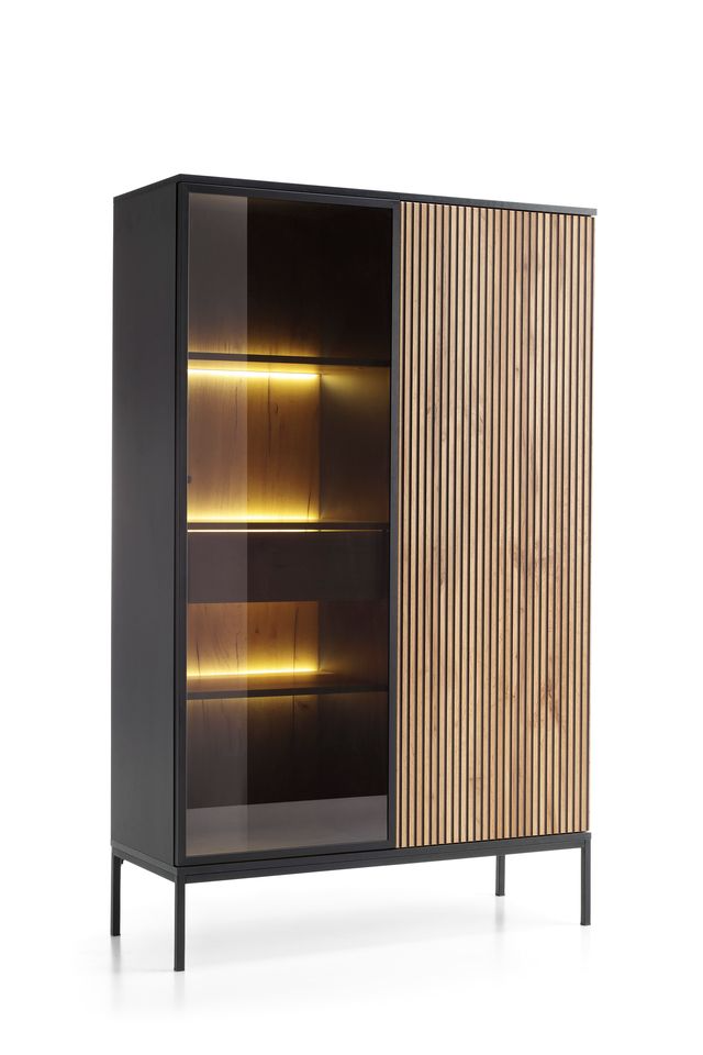 Vitrine – SENTO – WTSZ104 – Push-to-open System mit LED-Beleuchtung