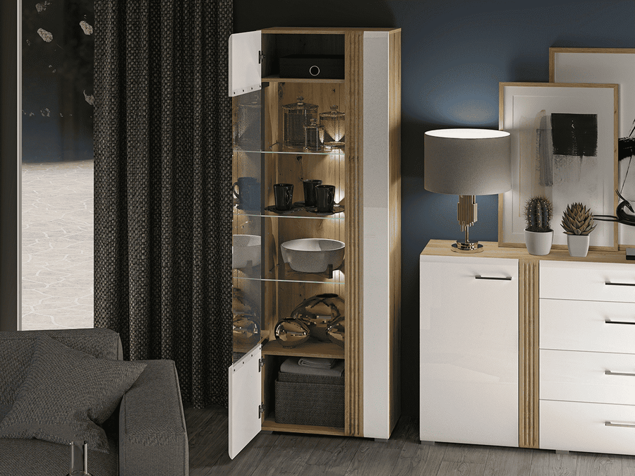 Vitrine – ADAGIO 02 – Elegantes Design mit moderner LED-Beleuchtung