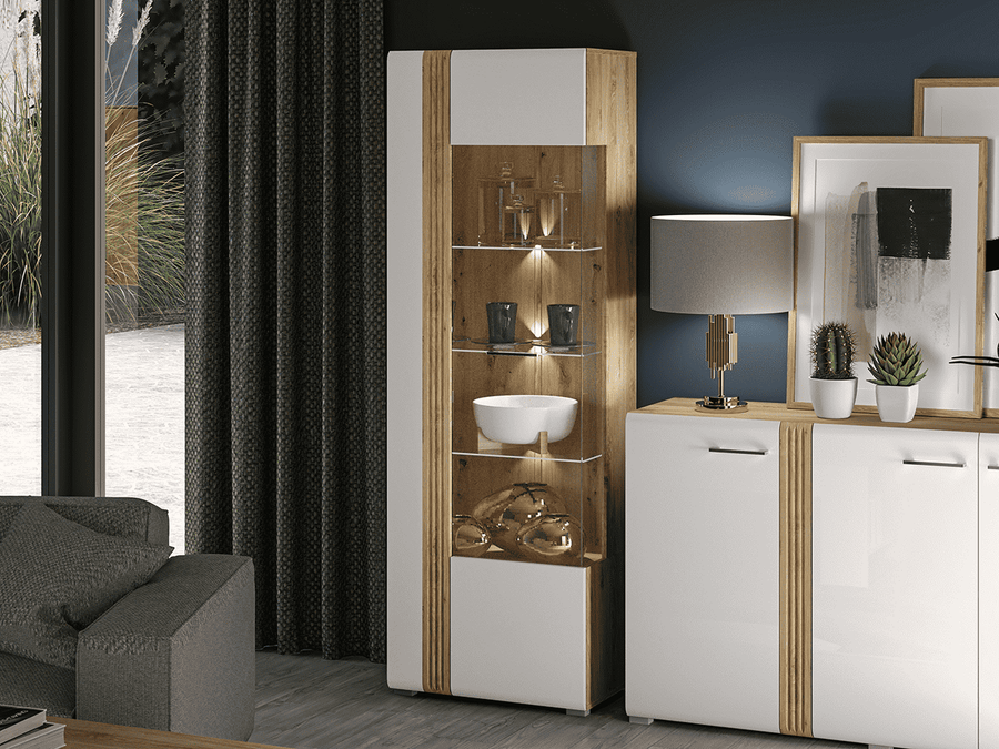 Vitrine – ADAGIO 02 – Elegantes Design mit moderner LED-Beleuchtung