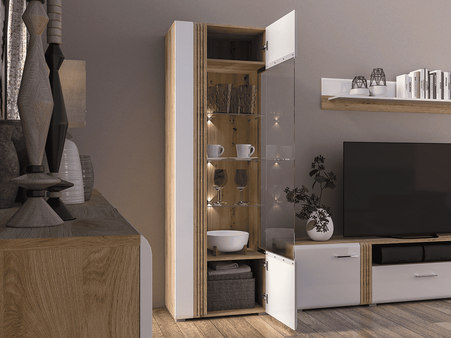 Vitrine – ADAGIO 02 – Elegantes Design mit moderner LED-Beleuchtung