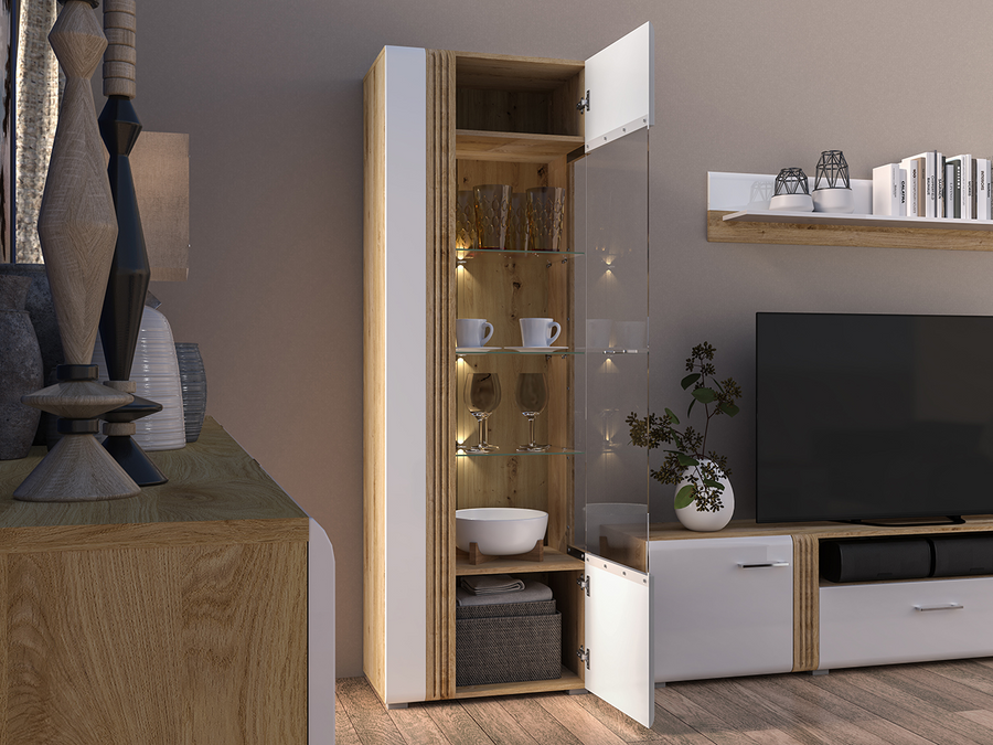 Vitrine – ADAGIO 02 – Elegantes Design mit moderner LED-Beleuchtung