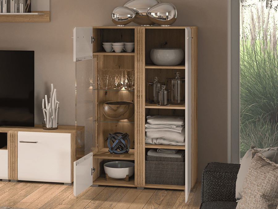 Vitrine – ADAGIO 03 – Elegante Kombination aus Stauraum und Präsentation