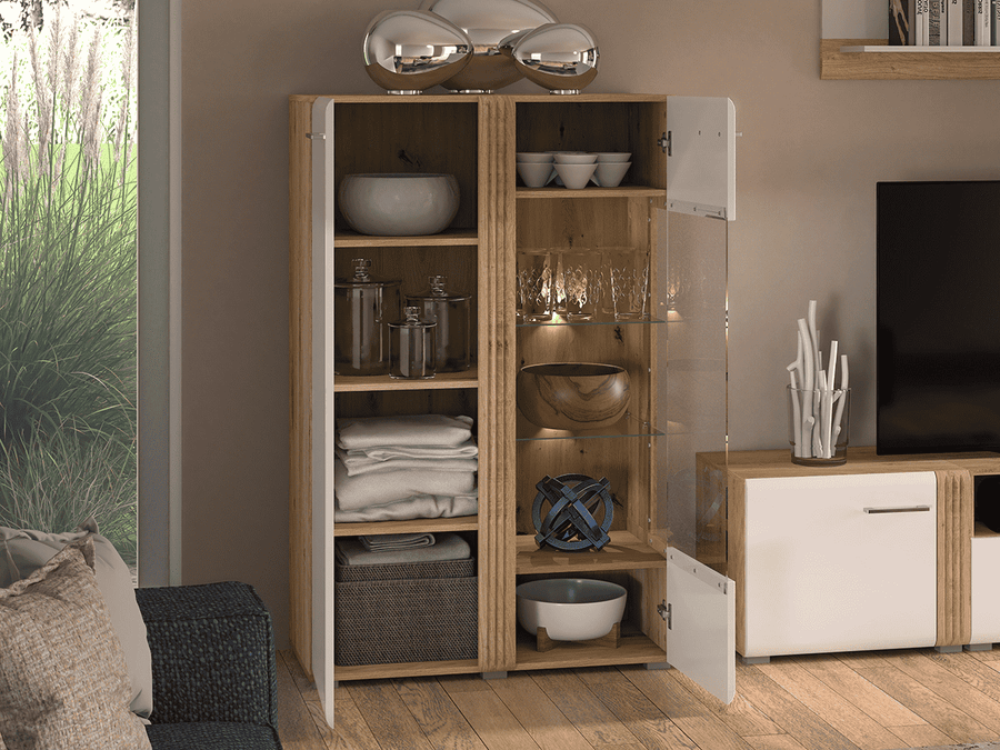 Vitrine – ADAGIO 03 – Elegante Kombination aus Stauraum und Präsentation