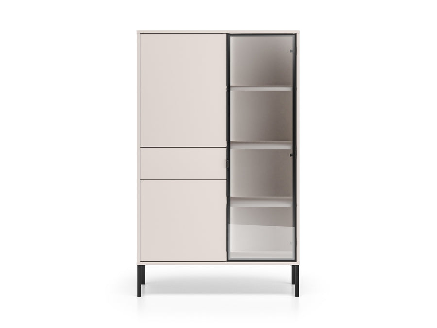 Vitrine – BARNEE 01 – Moderne Präsentation mit funktionalem Stauraum