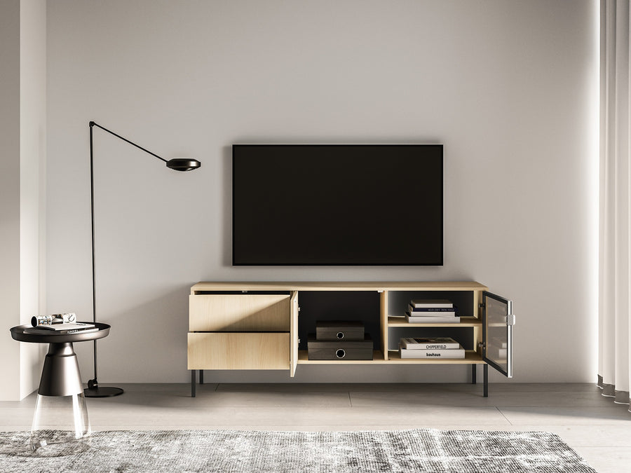 TV Lowboard – BARNEE 04 – Multimediale Eleganz für Ihr Wohnzimmer