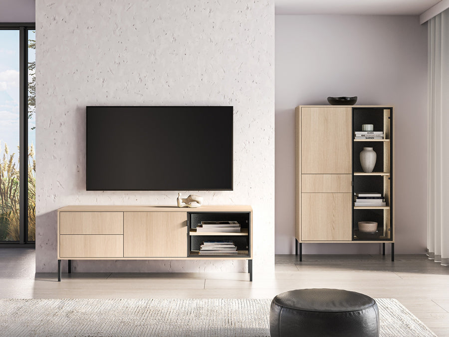 TV Lowboard – BARNEE 04 – Multimediale Eleganz für Ihr Wohnzimmer