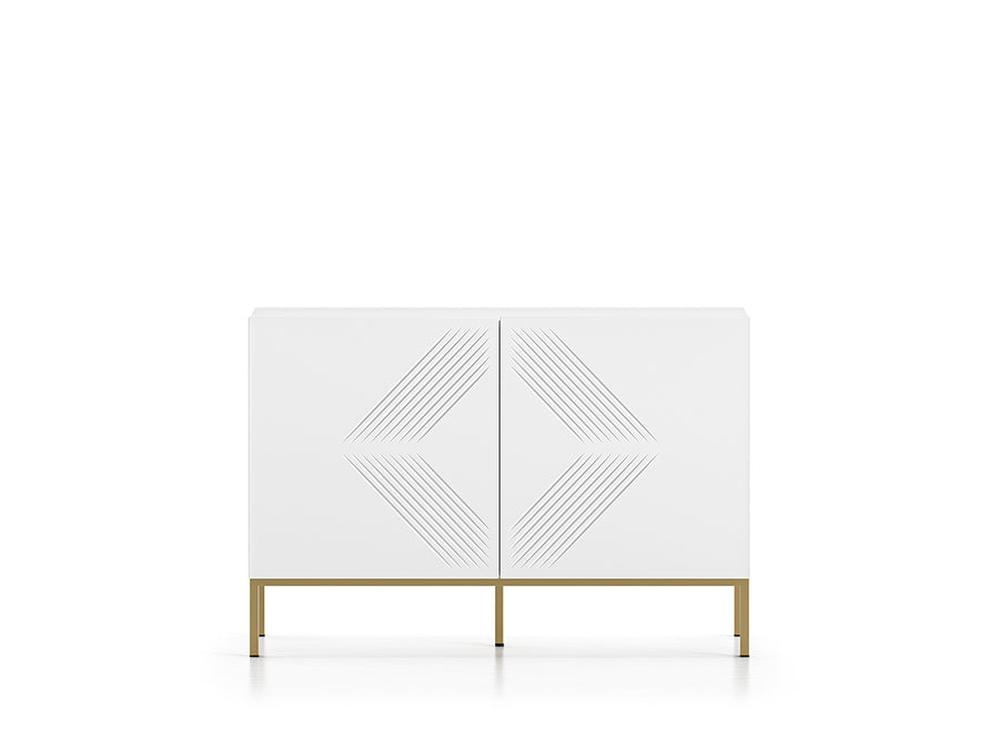 Kommode – CLEARING 03 – Moderne Midboard-Kommode mit geometrischer Fräsung