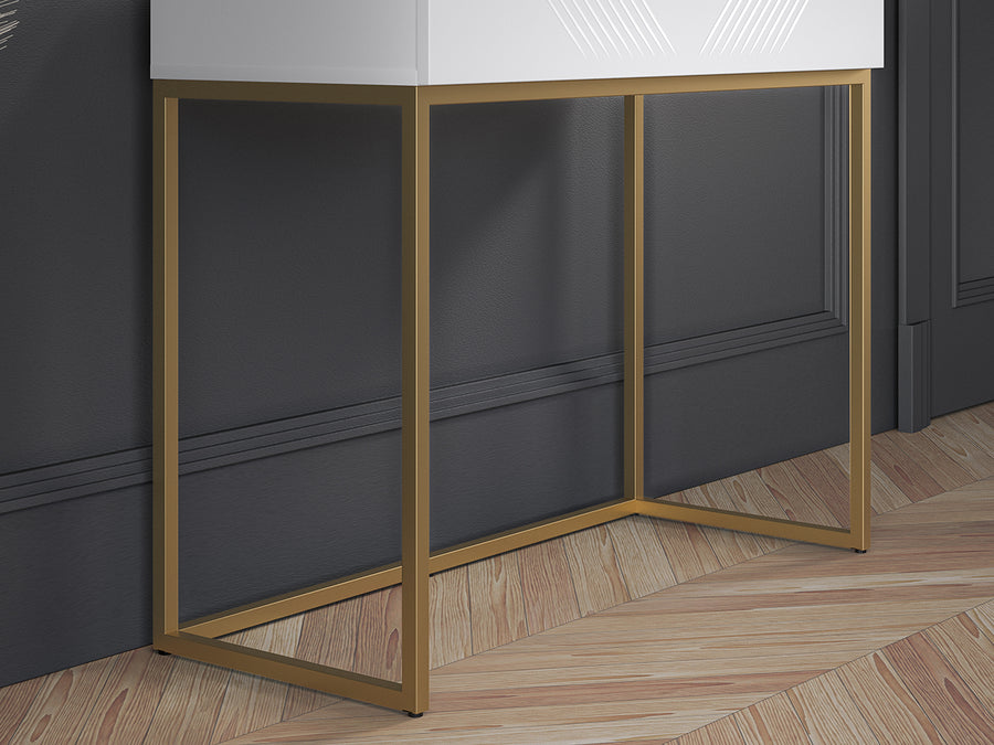 Schminktisch – CLEARING 06 – Elegante Frisiertisch-Konsole mit stilvoller Fräsung
