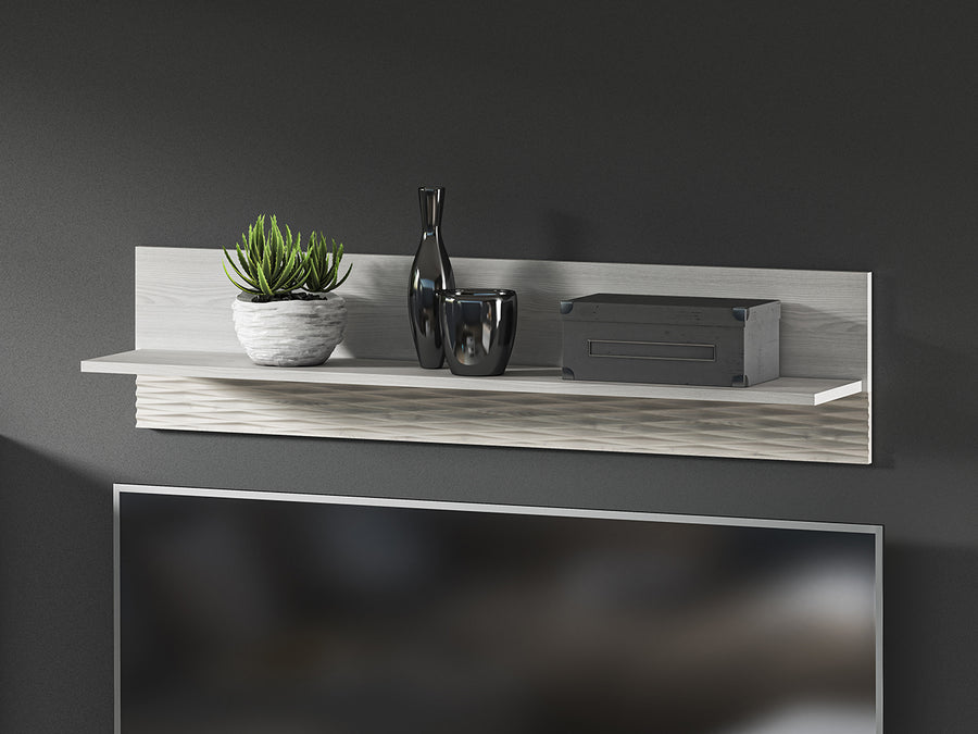 Wandregal – CLERMONT 12 – Moderne Eleganz mit edlem Riffel-Akzent