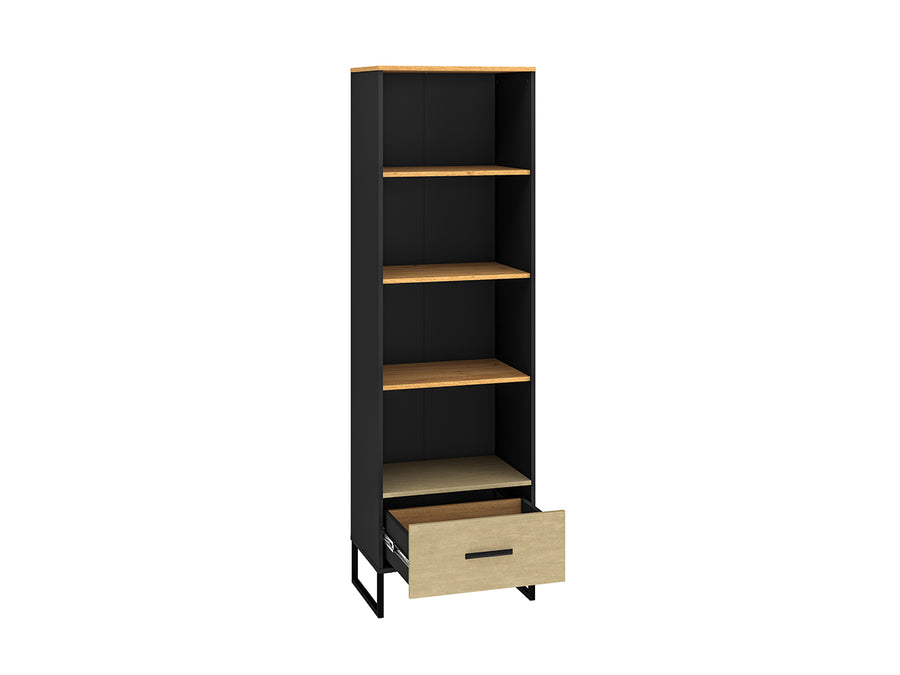 Bücherregal – COLT 03 – Offenes Regal im modernen Holz-Stahl-Look