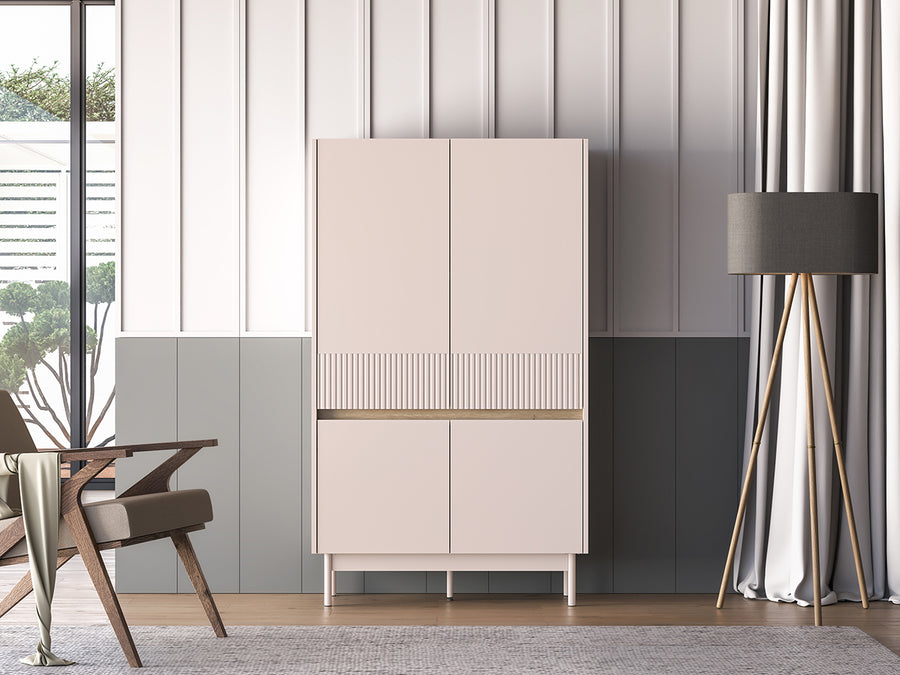 kommode – DUNEA 04 – Funktionaler Stauraumschrank mit Holzoptik