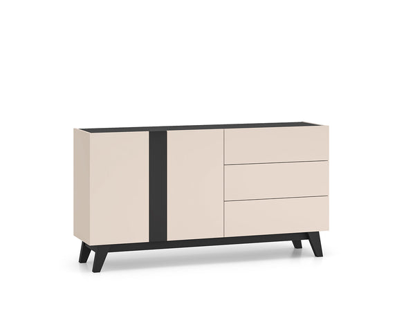 Kommode – FRESHION – Große Sideboard-Kommode mit Schubladen und Türen