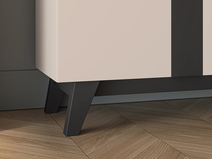 Kommode – FRESHION – Große Sideboard-Kommode mit Schubladen und Türen