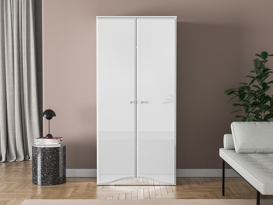 Kleiderschrank – GLAMOUR 08 – Moderner Drehtürenschrank mit Hochglanzfront