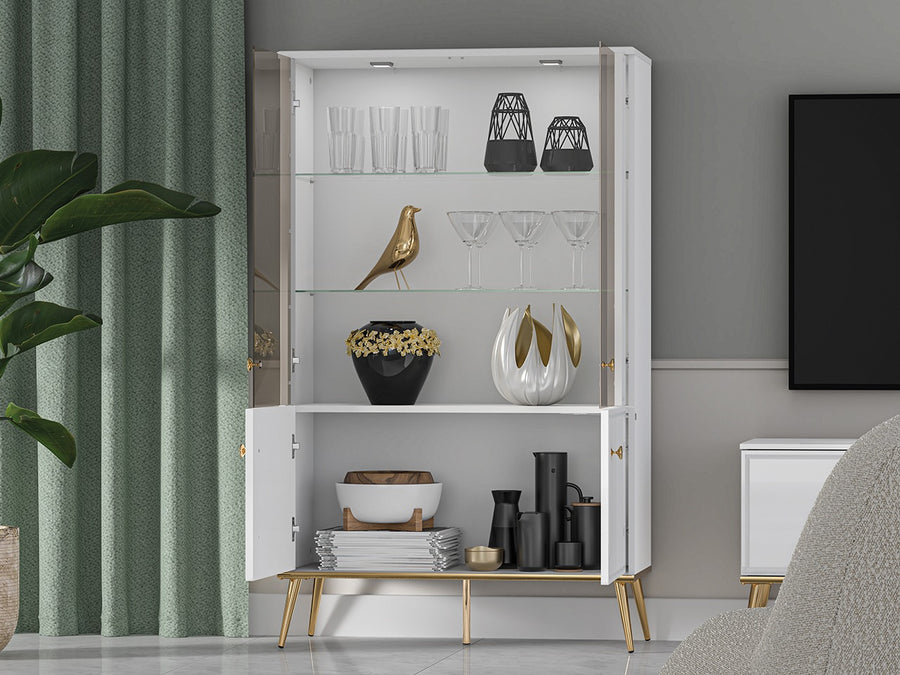 Vitrine – GOLDIN 0301 – Elegantes Highlight für stilvolles Wohnen