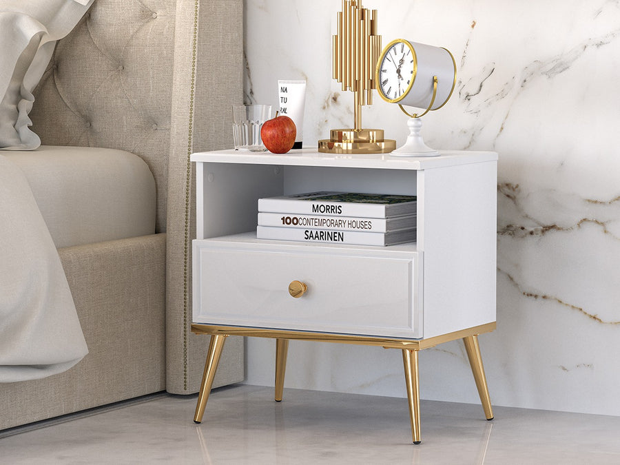 Nachttisch – GOLDIN 0701 – Eleganter Nachttisch in modernem Design