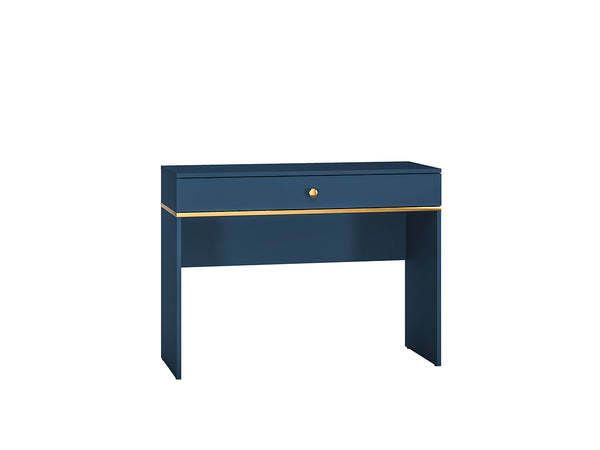 Schminktisch – MARINE 09 – Elegante Frisiertisch-Konsole in Dunkelblau mit Goldakzenten