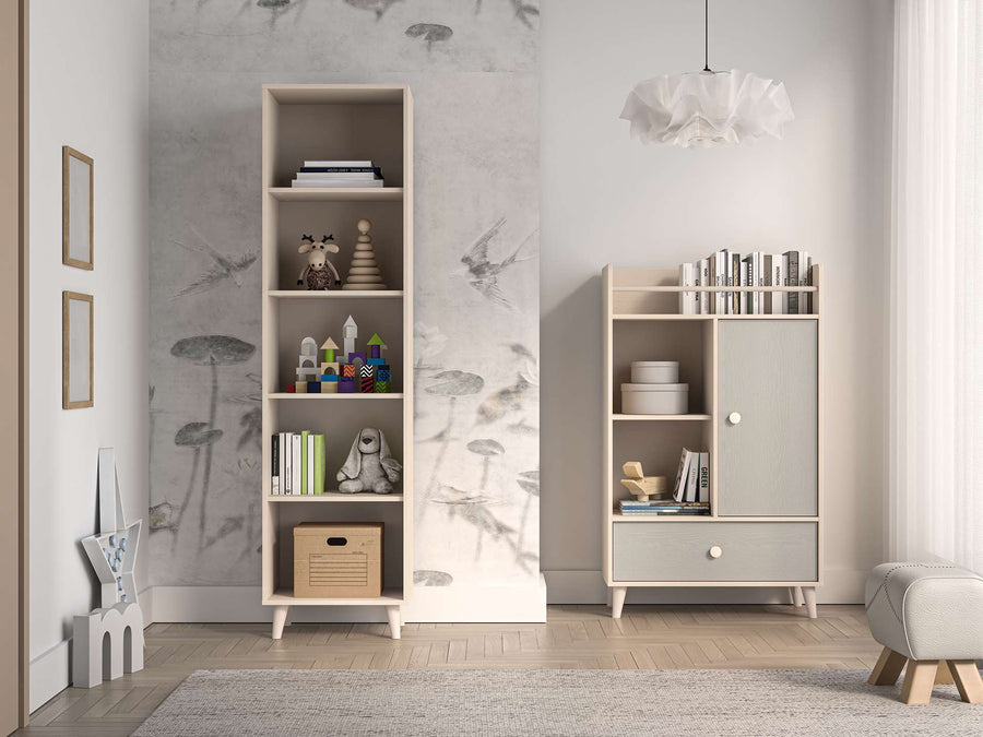 Regal – MEVEL 03 – Modernes Standregal mit Stauraum