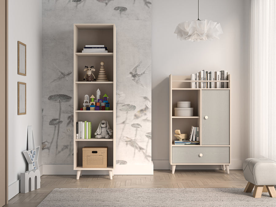 Regal – MEVEL 03 – Modernes Standregal mit Stauraum