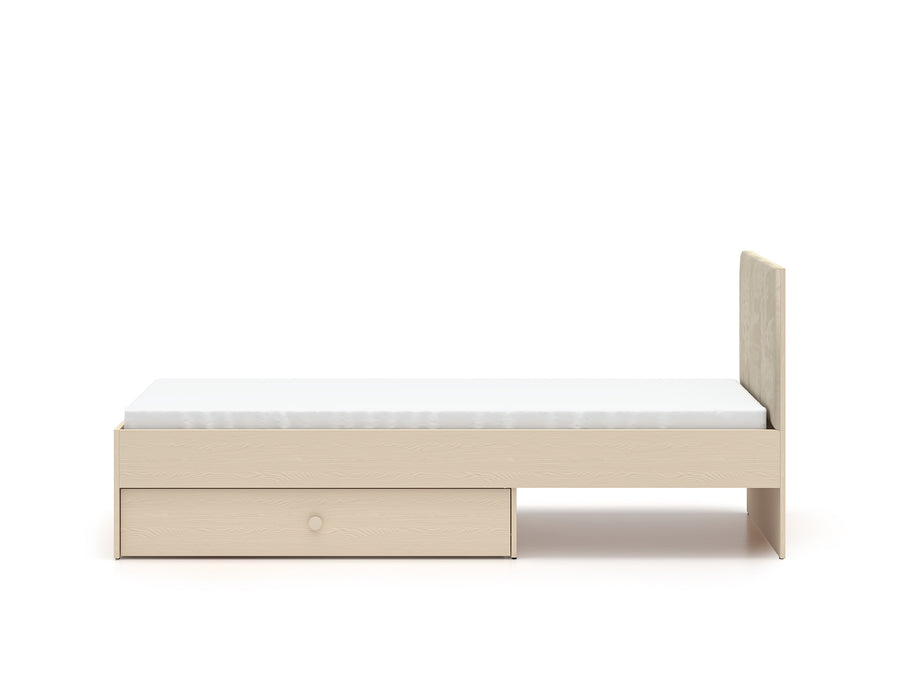 Bett – MEVEL 08 – Modernes Einzelbett mit Polsterkopfteil