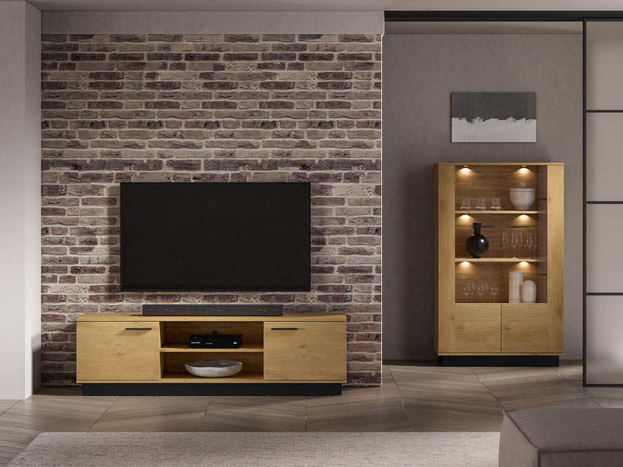 TV-Lowboard – MODESTO 06 – Moderne TV-Bank mit durchdachtem Stauraum