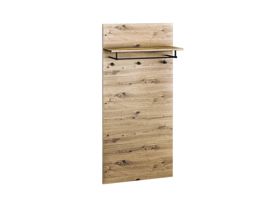 Garderobenpaneel – NEVIO 15 – Wandgarderobe mit Holzoptik