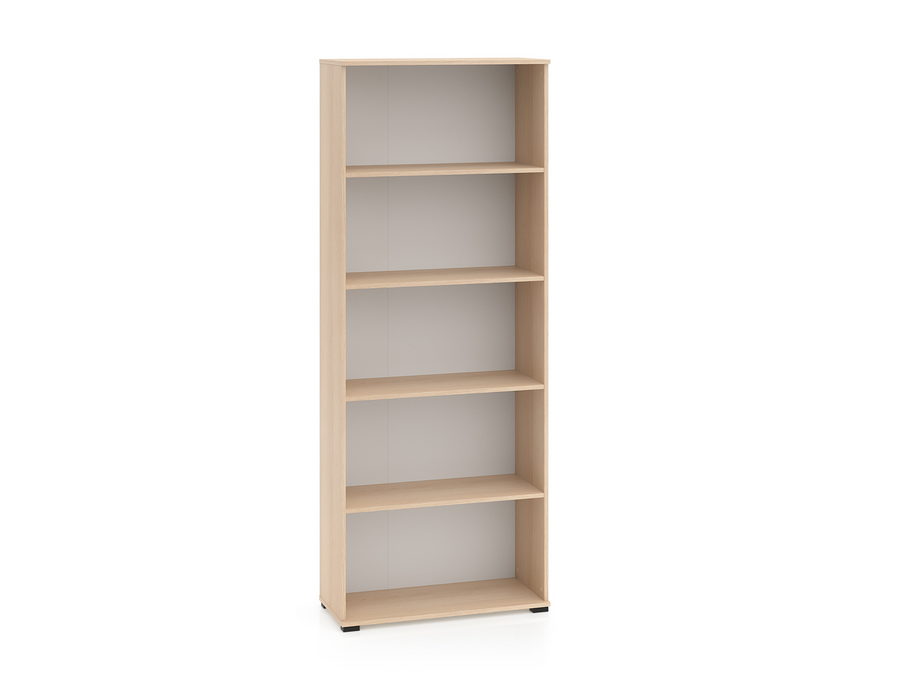 Büroregal – ODELIS 02 – Offenes Regal für Akten und Unterlagen in hellem Holz-Design