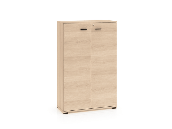 Bürokommode – ODELIS 05 – Abschließbarer Aktenschrank in hellem Holz-Design