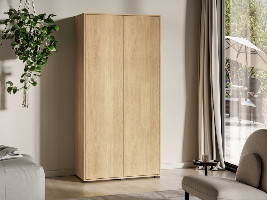 Kleiderschrank – REYNOS 01 – Stilvolle Stauraumlösung in natürlicher Holzoptik