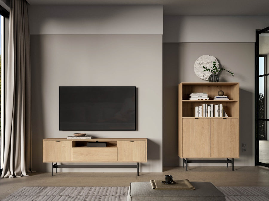 TV-Lowboard – REYNOS 06 – Stilvolle Medienlösung für Ihr Wohnzimmer