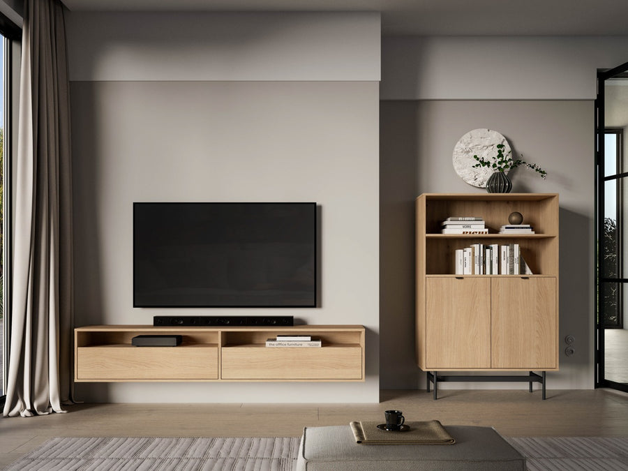 TV Lowboard – REYNOS 07 – Minimalistisches Design für schwebende Optik