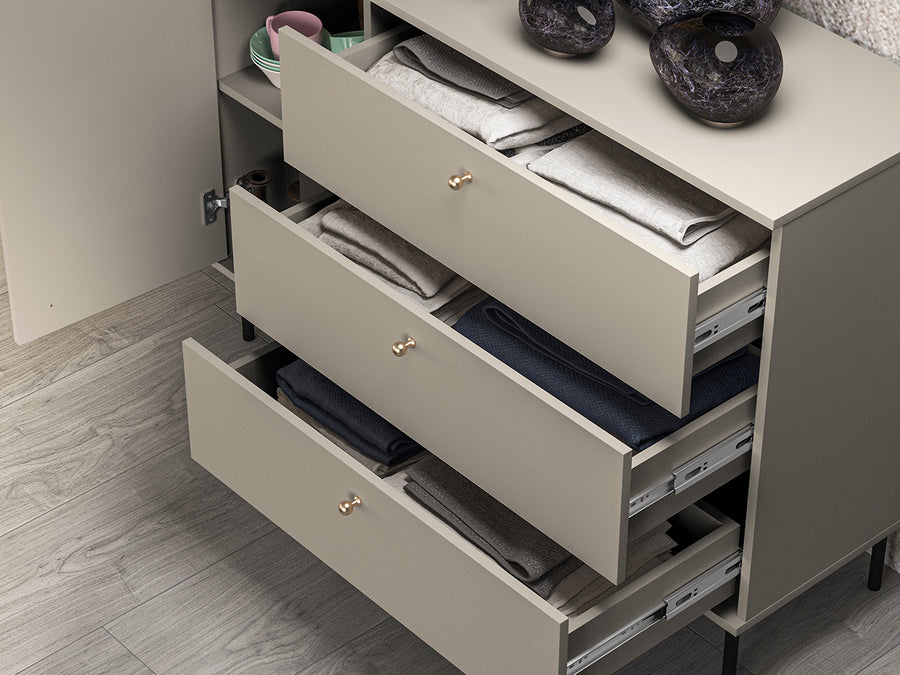 Kommode – SOPHIE – Moderne Anrichte mit Schubladen und Türen
